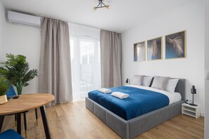 1 室のベッドルーム、アイロン / アイロン台、WiFi、ベッドシーツ