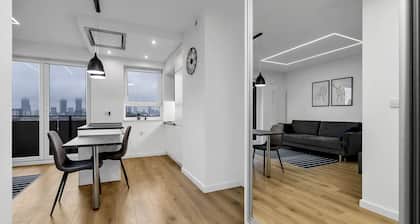 12th Floor Wola Modern Apartment