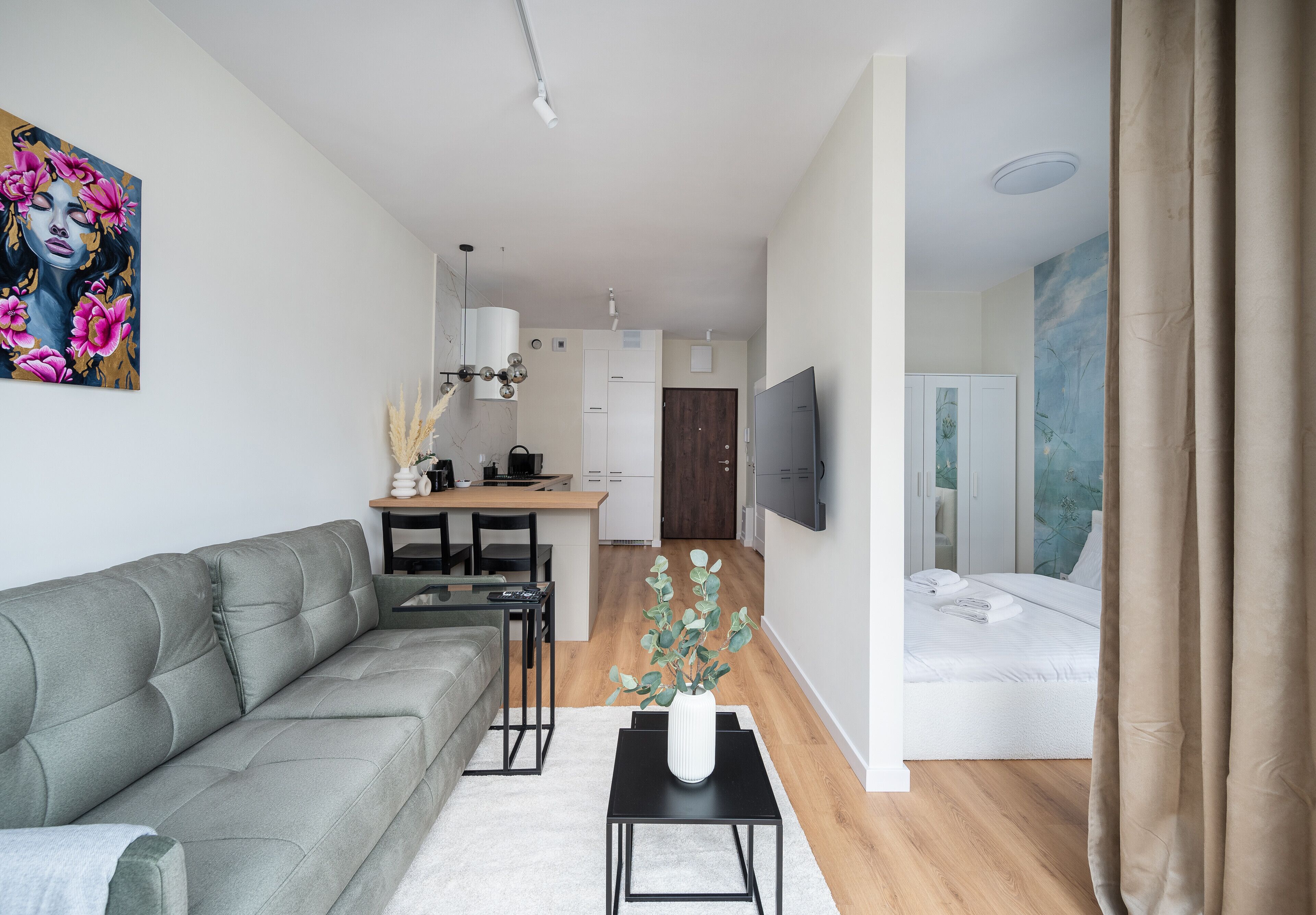 1 makuuhuone, silitysrauta/-lauta, Wi-Fi, vuodevaatteet