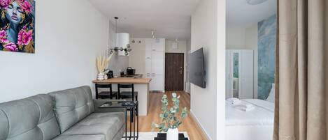 1 makuuhuone, silitysrauta/-lauta, Wi-Fi, vuodevaatteet