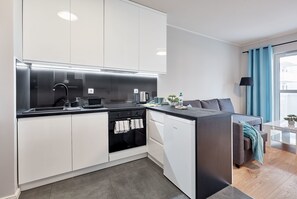 Fridge, oven, stovetop, dishwasher - Posnania Chic Studio #13 (Poznan)