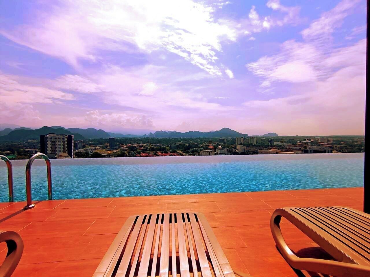 Rooftop pool