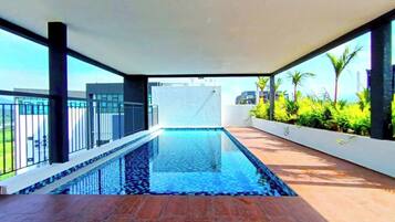 Indoor pool, open 7:00 AM to 11:00 PM, sun loungers