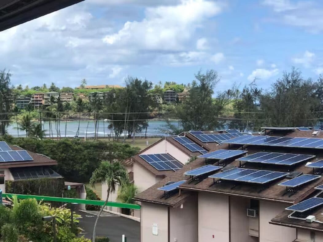 Blick von der Unterkunft