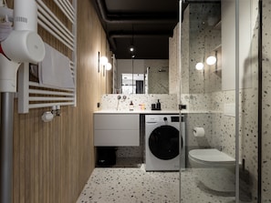 Shower, hair dryer, towels - Quercus Deluxe Studio #A (Gdańsk)