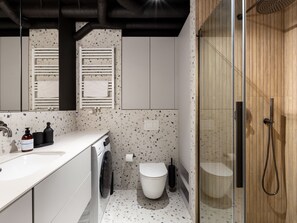 Shower, hair dryer, towels - Quercus Deluxe Studio #B (Gdansk)