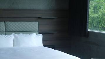 1 chambre, literie de qualité supérieure, couette en duvet d'oie