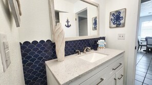 Interior - Newly updated, cozy beach retreat.  Duplex one mile from the white sandy beaches (Panama City)