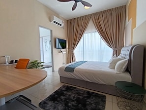 Basic Studio, 1 Katil Ratu (Queen), City View | Seterika/papan seterika, Wi-fi percuma 