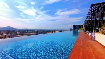 Indoor pool, pool loungers