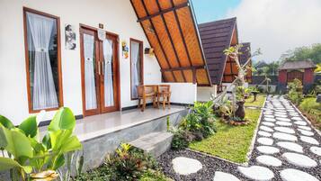 Quarto casal luxo | Terraço/pátio