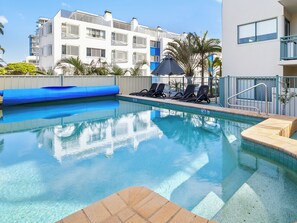 A heated pool