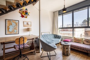 Apartment | Living area - Allenby Artsy Stay by Sea N' Rent (Tel Aviv)