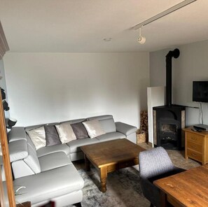 Fernseher, Kamin