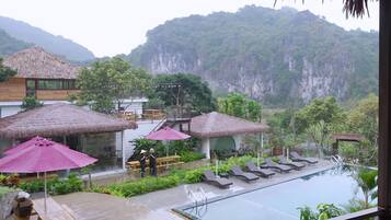 Habitación estándar doble de uso individual, vistas a la montaña, en la zona del jardín | Terraza o patio