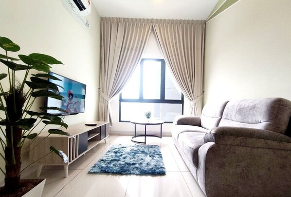 Executive-lejlighed | 3 soveværelser, skrivebord, mørklægningsgardiner, strygejern/strygebræt