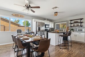 Fridge, microwave, oven, stovetop - Seaside Sanctuary | Pool, Golf, Firepit & More (Glendale)