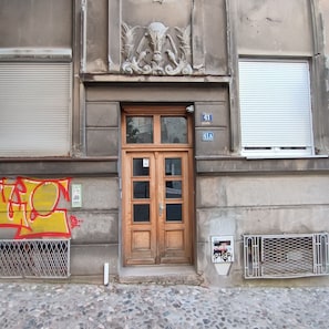 Apartment, 1 Bedroom, Smoking, Terrace | Property entrance - On The Terrace La Vida Joy Mansard Top Kitchen (Belgrade)