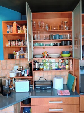 Apartment, 1 Bedroom, Smoking, Terrace | Interior - On The Terrace La Vida Joy Mansard Top Kitchen (Belgrade)