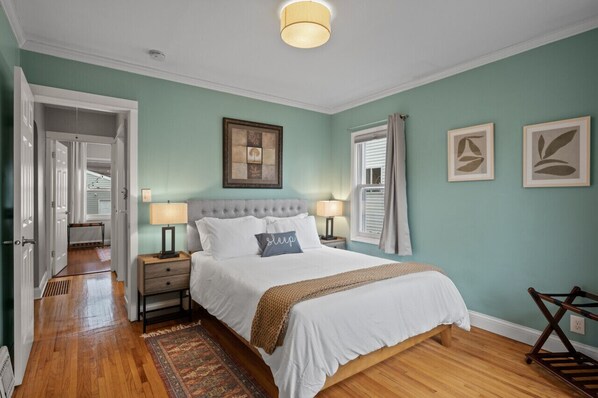 Desk, iron/ironing board, travel crib, free WiFi