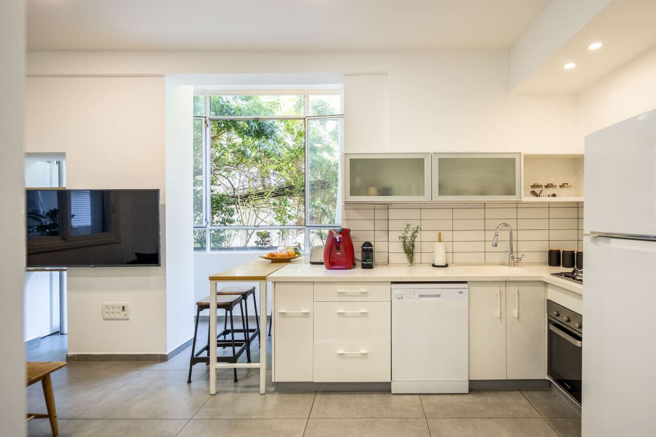 Apartment, 2 Schlafzimmer, Terrasse, Blick auf den Innenhof | Innenbereich