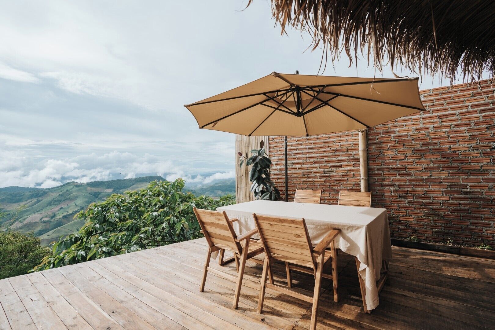 Luxury Villa, Balcony, Hill View | Outdoor dining