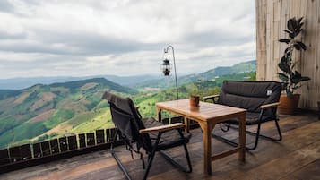 Standard Villa, Balcony, Hill View | Outdoor dining