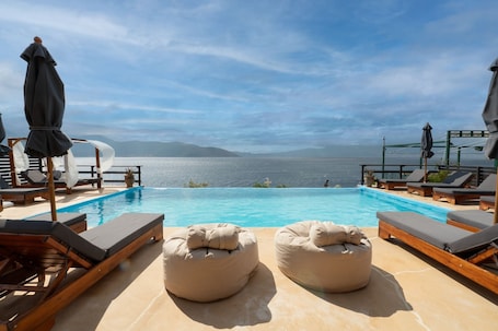 Seasonal outdoor pool. Agrilia Koromili Retreat