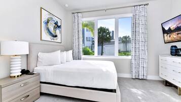 3 soverom, safe på rommet, strykejern/-brett og wi-fi (inkludert)