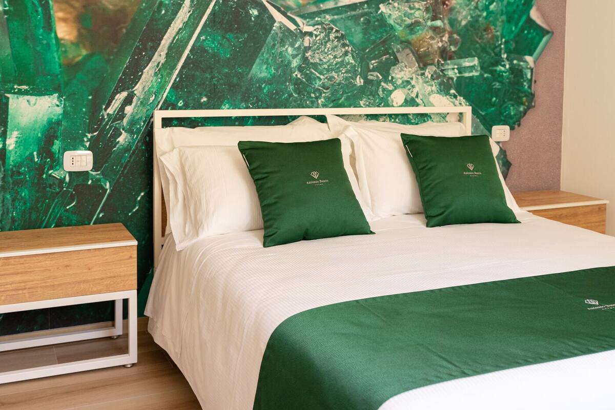 1 slaapkamer, donzen dekbedden, bedden met traagschuimmatras