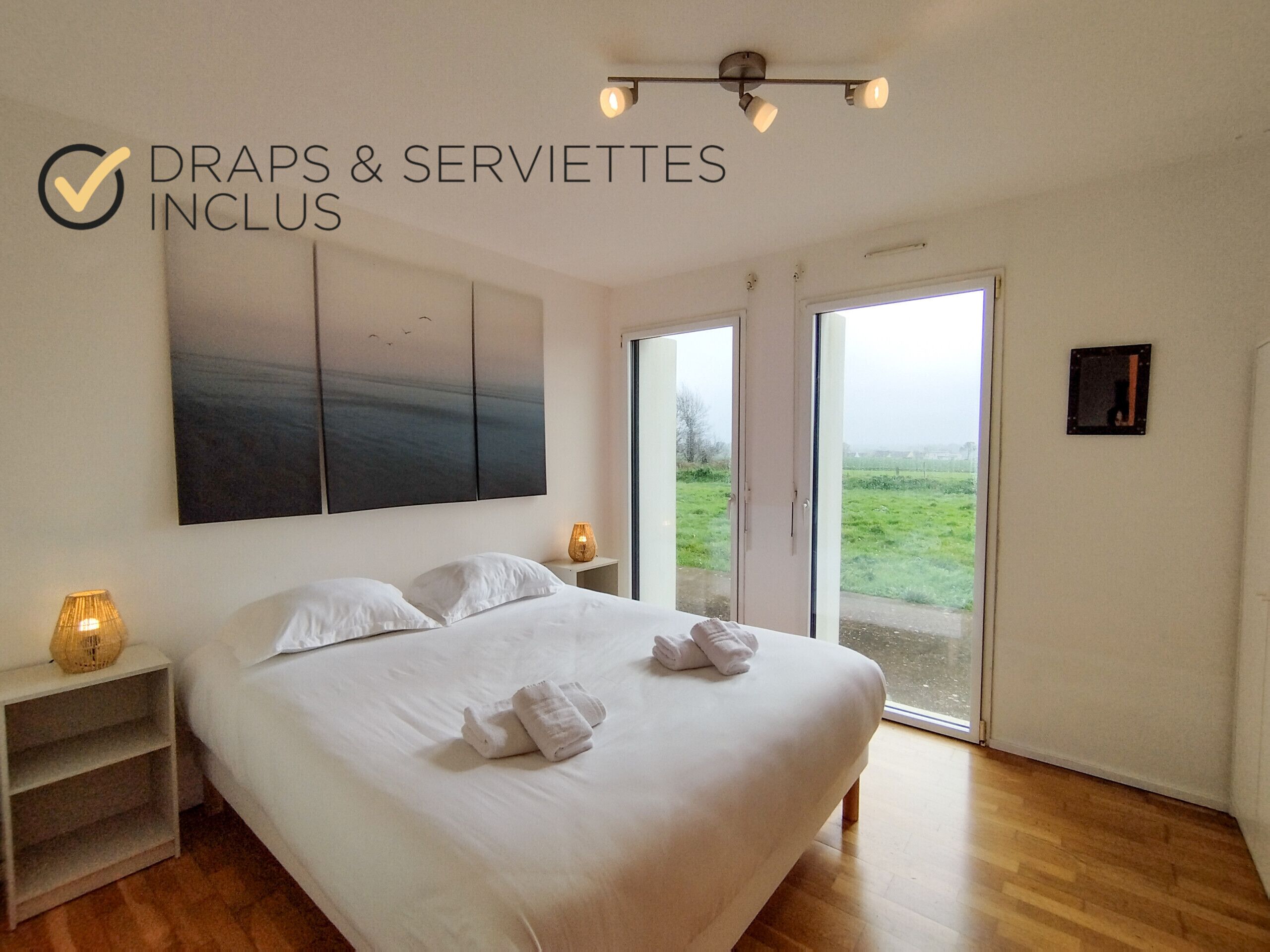 4 chambres, fer et planche à repasser, Wi-Fi gratuit, draps fournis