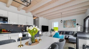 Interior - Hafenliebe- Nordsee- und Strandnah, Terrasse, Infrarotsauna, Modern (Büsum)