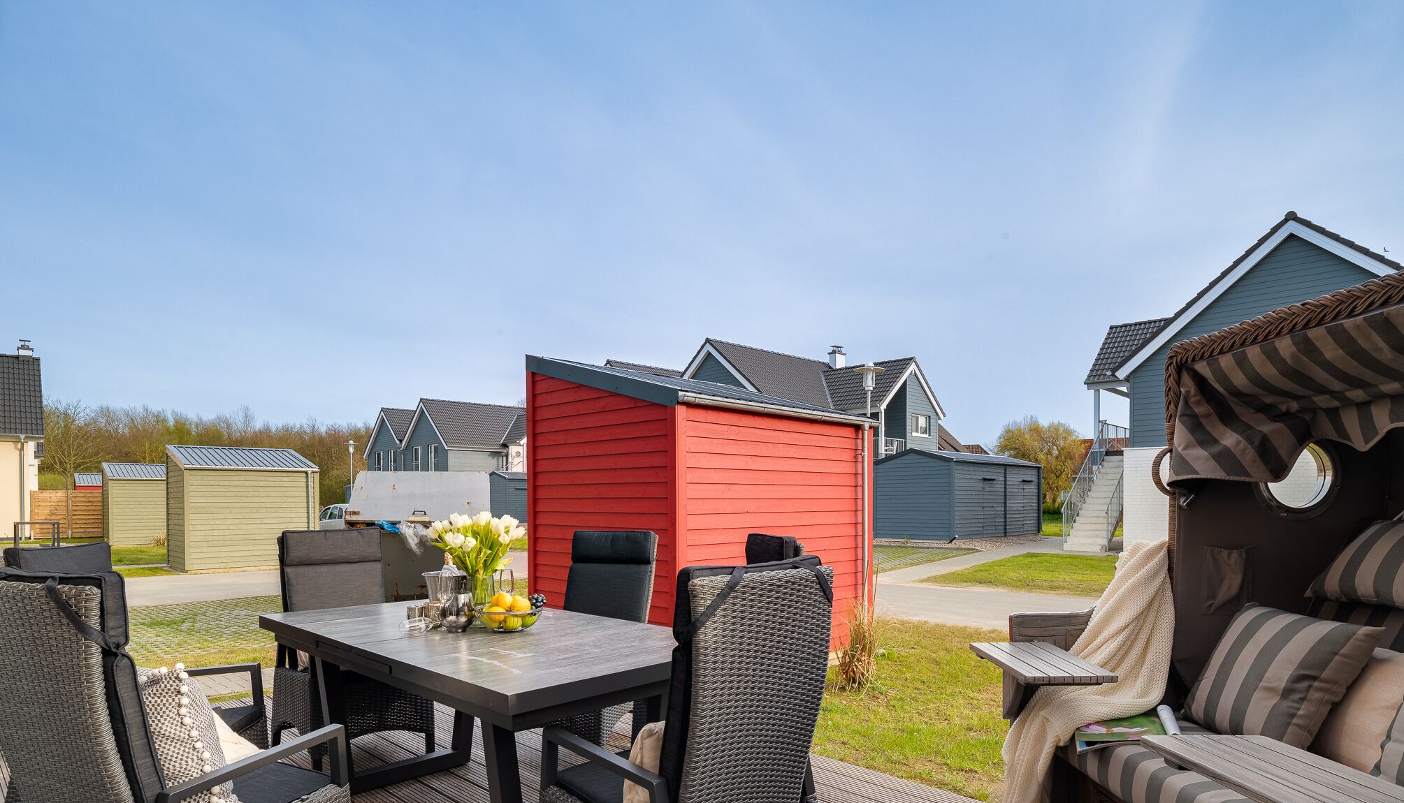 屋外ダイニングエリア