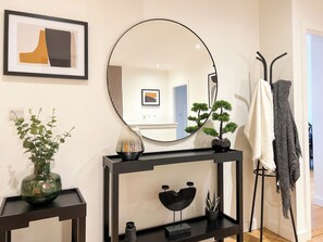 City-Apartment, Stadtblick | Wohnbereich