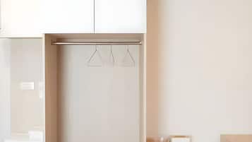 Desk, free WiFi, bed sheets