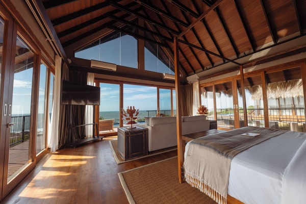 Luxury Cabin, 2 Bedrooms, Private Pool | Premium bedding, memory foam beds, in-room safe, desk