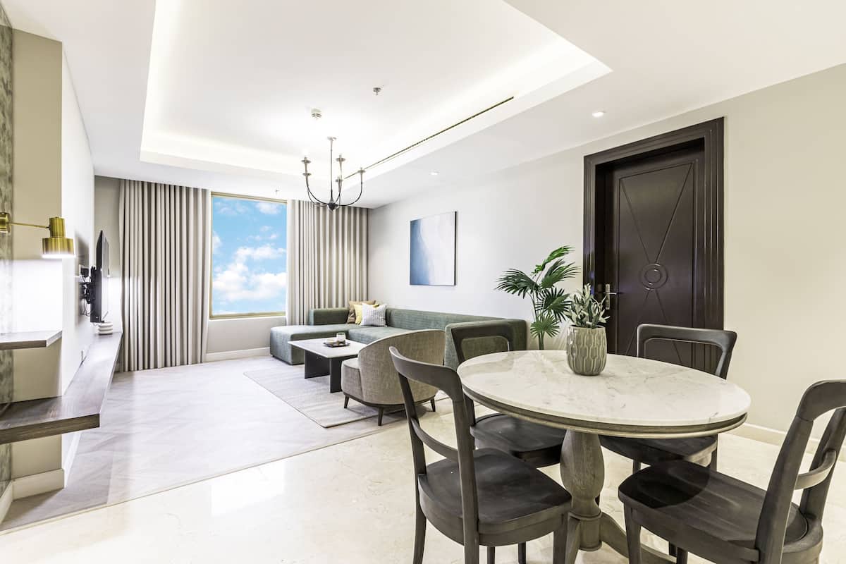 Deluxe Apartment | Living area | Smart TV
