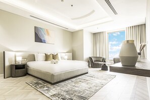 Executive Apartment, 2 Bedrooms | Desk, laptop workspace, soundproofing, iron/ironing board - Olaya 1 Stella Stays (Riyadh)