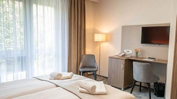 Bureau, chambres insonorisées, Wi-Fi gratuit