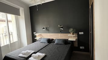 Desk, free WiFi, bed sheets