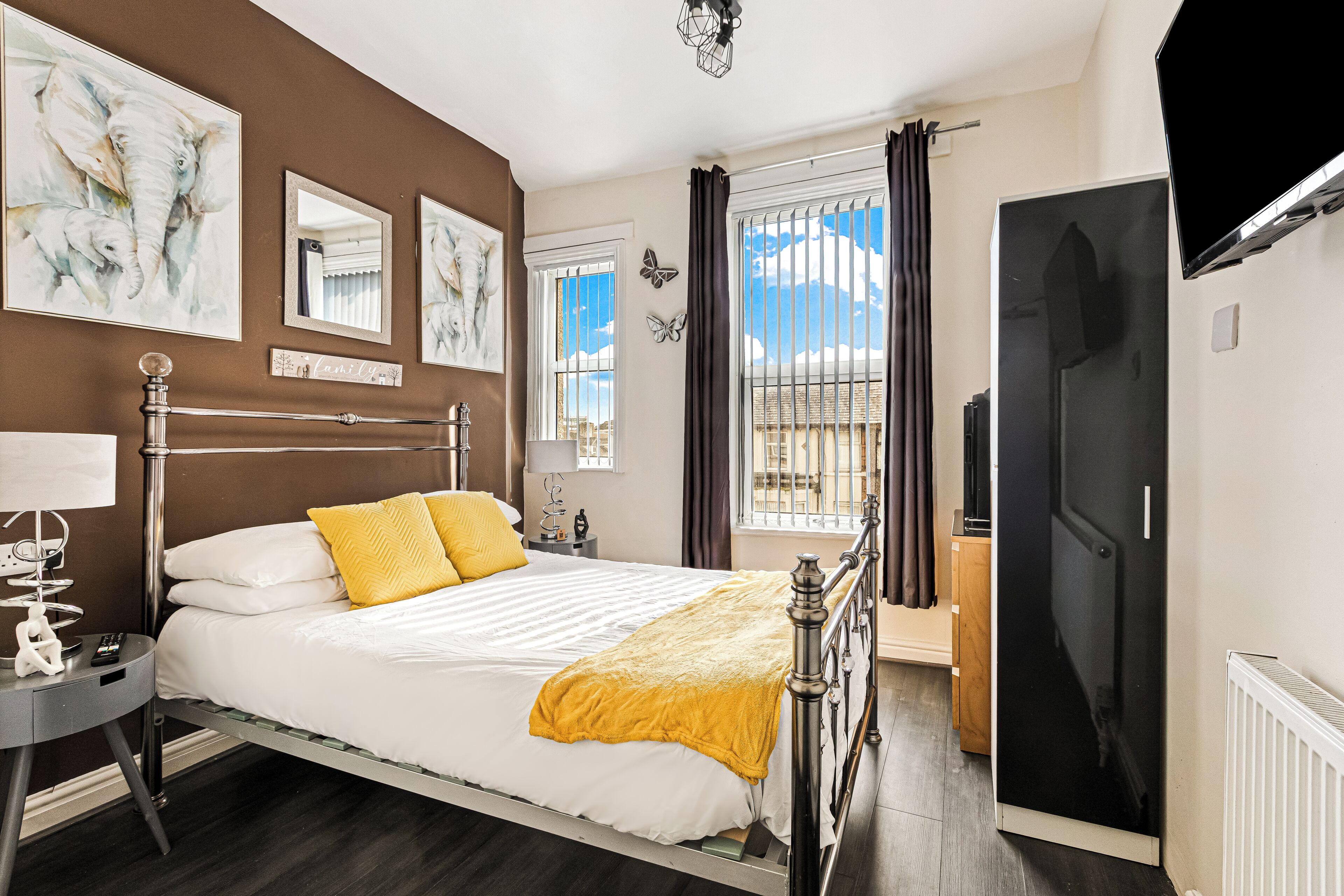 디럭스룸, 더블침대 1개 | 무료 WiFi, 침대 시트