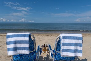 På stranden