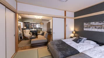 Design Apartment | Individually decorated, individually furnished, desk, blackout drapes