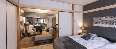 Design Apartment | Individually decorated, individually furnished, desk, blackout curtains