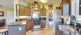 Covered Patio: Lincoln Vacation Rental!