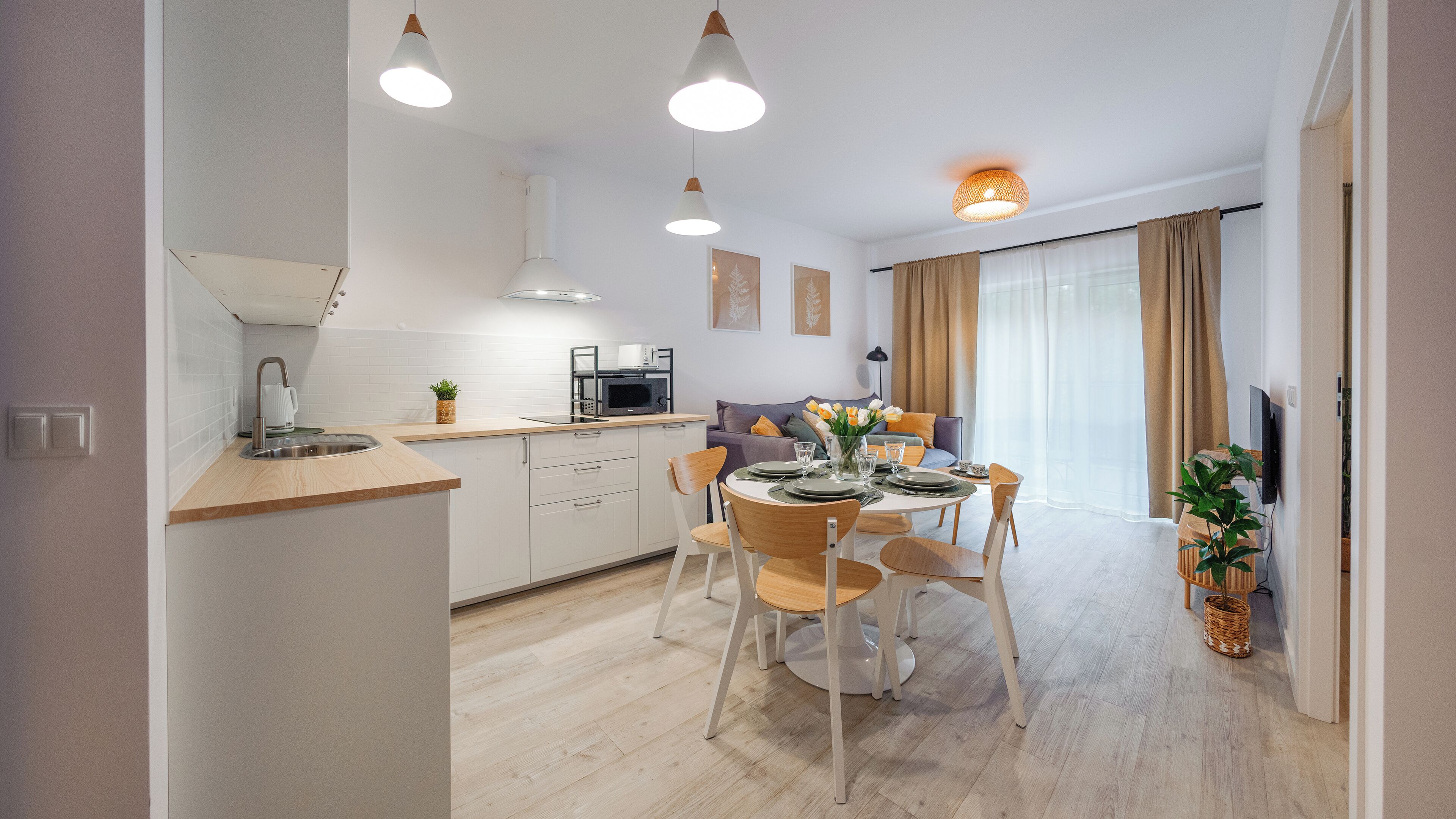 家庭公寓, 1 间卧室, 阳台 | 客房内用餐