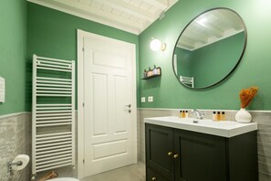Ducha, secador de pelo, bidet, toallas
