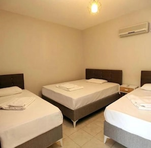 Classic Triple Room, Patio, Garden View | 1 bedroom, desk, laptop workspace, free WiFi - Gelincik Apart (Marmaris)