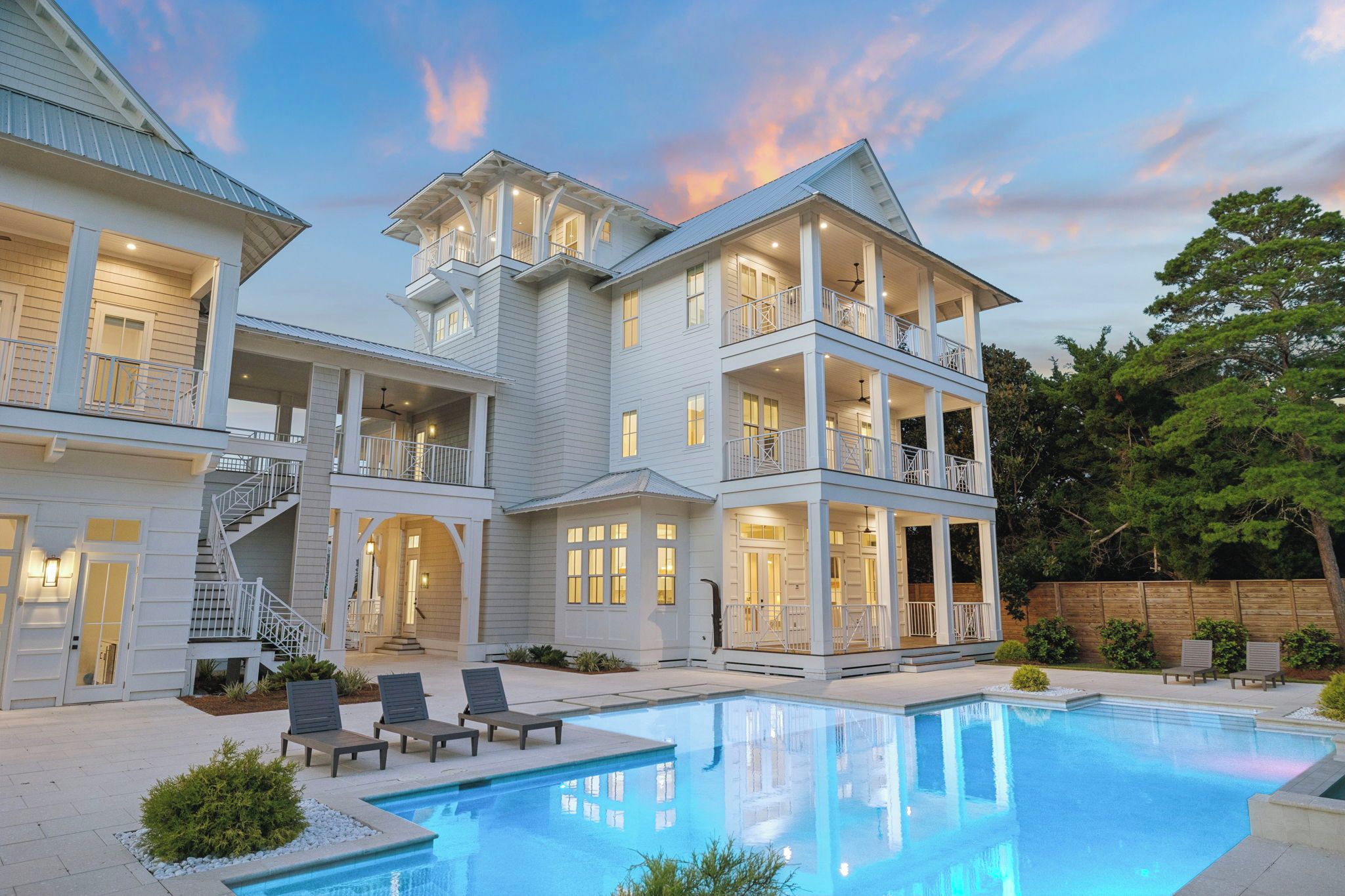 A heated pool