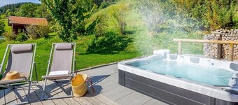 Chalet-Guimauve-Familiar-Vista a la Montana-Baño privado con bañera